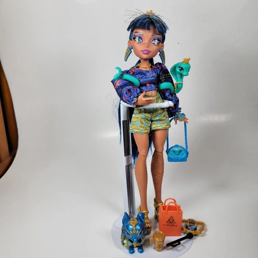 Monster High Faboolous Pets CLEO‎ DE NILE DOLL with Hissette & Tut
